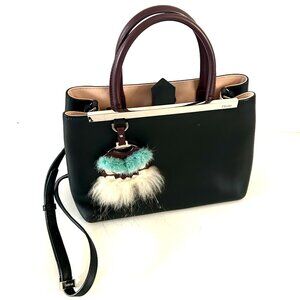 Rare Fendi Petite 2Jours with Monster Charm Mirror Bag EUC